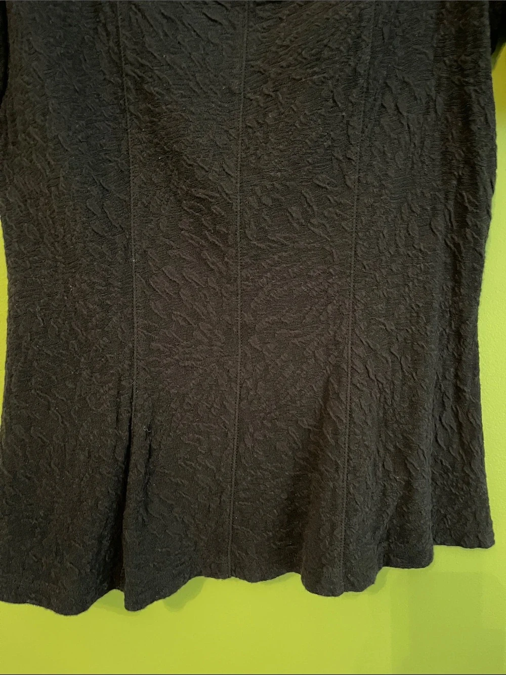NWOT Anthropologie Textured Fitted Square Neck Tee